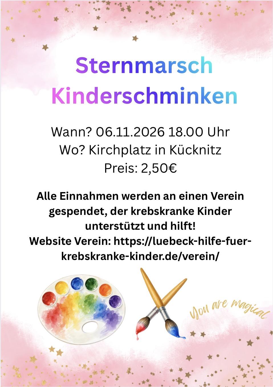 Sternmarsch & Kinderschminken
